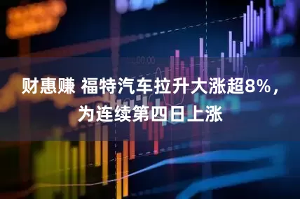 财惠赚 福特汽车拉升大涨超8%，为连续第四日上涨